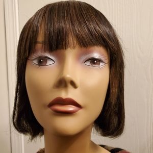Human Hair Blend Bob Wig
